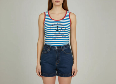 acdc t shirty: Blue, Топ жіночий, розмір S
