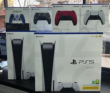 playstation tv: Sony PlayStation 5 (PS5) oyun konsolu və DualSense nəzarətçiləri — 1