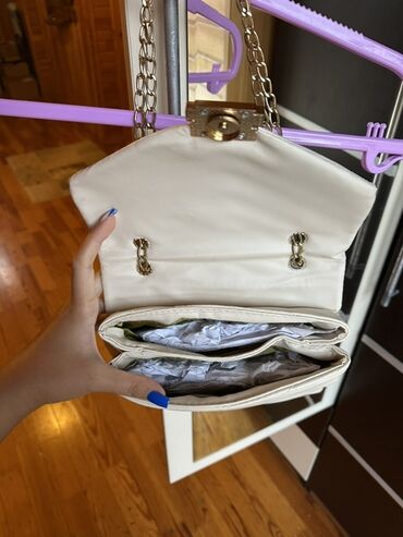 Çantalar: Zəncirli çiyin çantaları seti - Model 1: Qırmızı rəngdə mini çiyin — 12