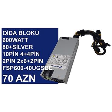 Qida blokları: Qida Blokları ⭐180Watt 80+Bronze 10pin 4pin Huntkey HK280-73PP (Yeni — 6