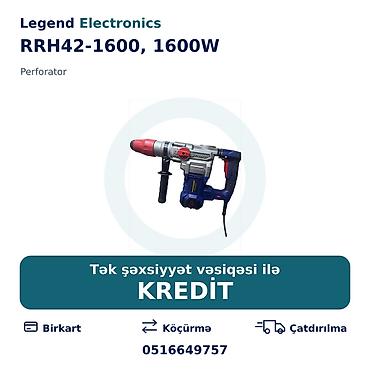 acar desti: Elan başlığı: Perforator RRH42-1600, 1600W Elan mətni: Legend — 1