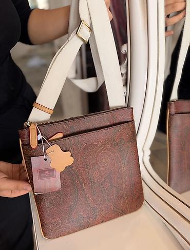 Классические сумки: Сумка через плечо Etro с фирменным пейсли-принтом - Формат — 2