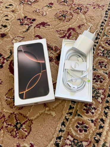 айфон 16 про 256 гб: IPhone 16 Pro, Колдонулган, 128 ГБ, Desert Titanium, Заряддоочу түзүлүш, Кабель, Куту, 100 %