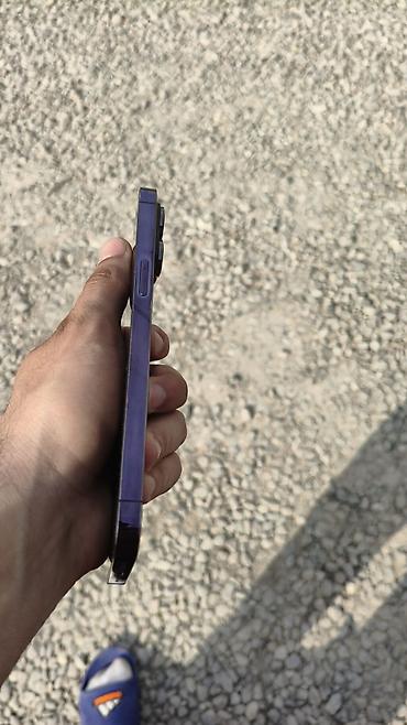 corn iphone: IPhone 14 Pro Max, 128 GB, Deep Purple, Simsiz şarj, Face ID, Sənədlərlə — 3