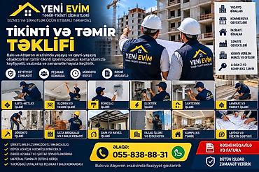fasad isiqlari: “YENİ EVİM” – Tikinti və təmir xidmətləri Peşəkar briqada ilə Bakı və — 1