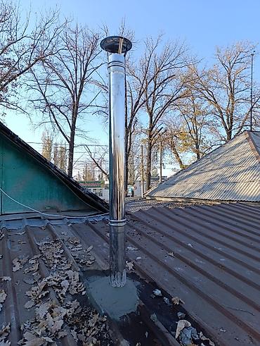 Высотные работы: Чистка дымохода в ручную и апаратом!!!Чистка дымохода бишкек и — 6