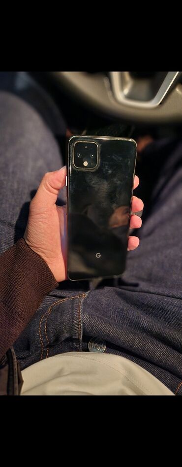 филипс телефоны: Google Pixel 4 XL, Б/у, 128 ГБ, цвет - Черный, 1 SIM, eSIM