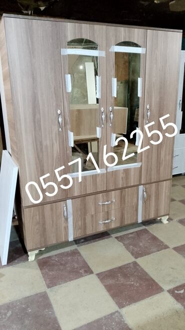 Dolablar: Yeni, 4 qapılı Düz dolab, Dolab-asılqan — 2