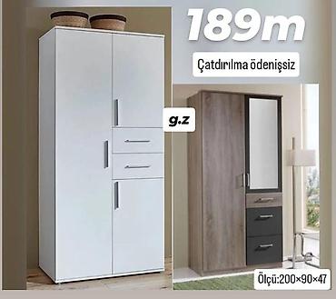 ucuz vitrin: Üç qapılı paltar dolabı – 2 model seçimi - Ölçü: 200×90×47 sm - — 1