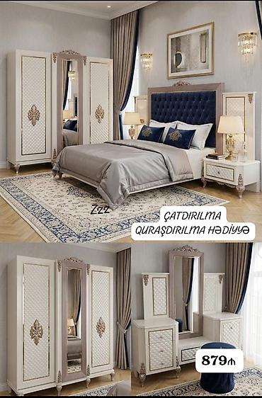 пуфик мягкий: *879₼ Yataq MEBELİ təcili satılır‼️* *ÇATDIRILMA QURAŞDIRILMA — 1