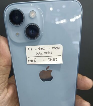 iphone ikinci əl: IPhone 14, 256 GB, Mavi, Face ID