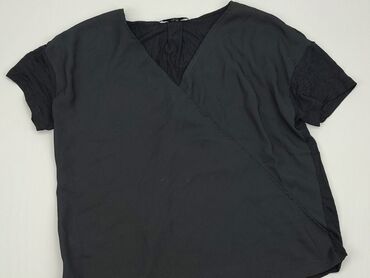 krotka czarne bluzki: Bluzka Damska, Mango, S, stan - Bardzo dobry