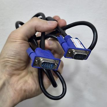 vga кабель: VGA кабель (D-Sub 15-pin) папа–папа Рабочий 100% Оригинал. 2шт. Цена — 2
