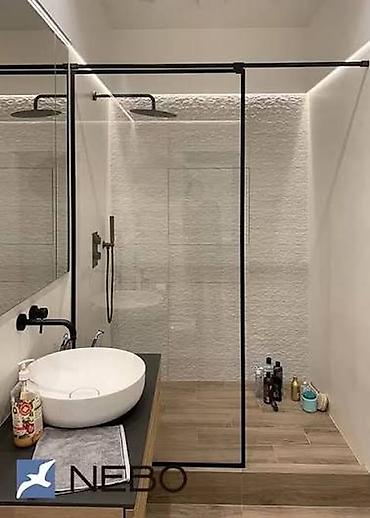 Душевые перегородки и ограждения: Стеклянные конструкции на заказ Душевые кабины, перегородки, перила — 4