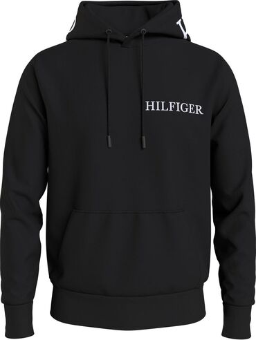 белая рубашка оверсайз: Мужская толстовка, S (EU 36), Tommy Hilfiger, Новый, цвет - Черный, Самовывоз