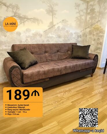 купить диван бу недорого: Di̇van-kravat, Açılan, Bazalı, Parça, Ödənişli çatdırılma