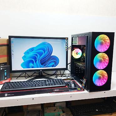 Masaüstü kompüterlər və iş stansiyaları: ŞOK ENDİRİM!!! Oyun üçün Kompüter "RGB Core i5 3470 16GB Ram GTX1050 — 5