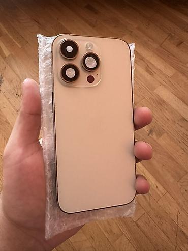 iphone 2 pro: İphone 14 pro korpus Gold rəng Çox səliqəli vəziyyətdə arxasında cızıq — 1
