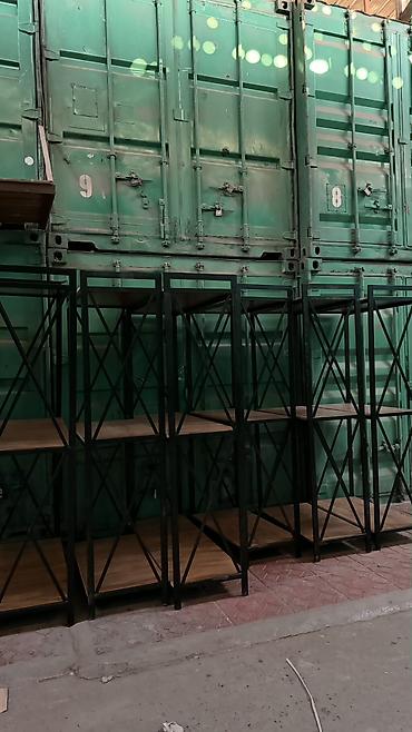 Соода жабдуулары: Металлические стеллажи в стиле лофт - Каркас: прочный металл с — 6