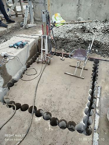Beton işləri: Beton kəsimi və deşik açma xidməti - Dəqiq almaz karotla deşik açma — 15