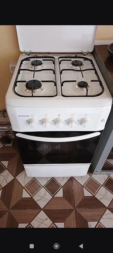 metbex soba: Soba və qaz plitəsi – Femas markası, ağ korpus - 4 qaz ocağı: fərqli — 1