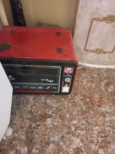 Duxovkalar: Duxovka Elektrik, rəng - Qırmızı, Quraşdırılan, İşlənmiş