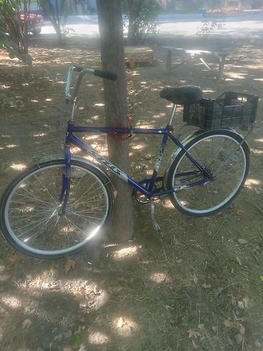 roker velosiped: Şəhər tipli velosiped - Rəng: tünd mavi gövdə, xrom detal və parlaq — 1
