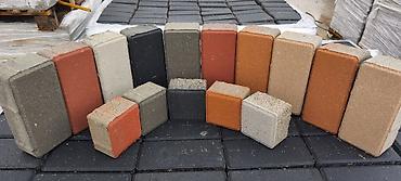 Kərpiclər: Vibropress daş səki plitələri Məhsul: Beton vibropress səki plitələri — 23