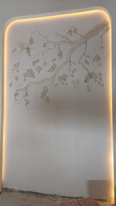 Malyar işləri: Xidmət: Fərdi divar rəsmləri və relyef (stuko) dekoru Təsvir: - — 12