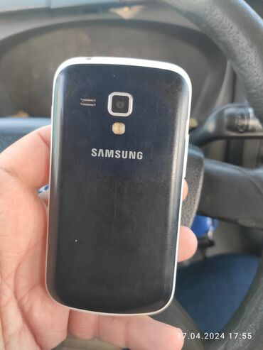 sadə telefon: Samsung Galaxy S Duos, 4 GB, rəng - Göy, Sensor, İki sim kartlı