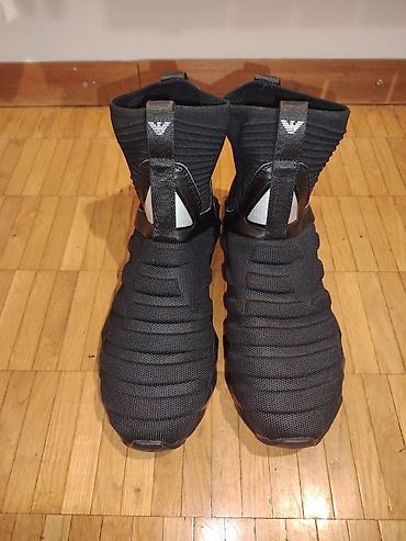 agg cizme: Muške patike – crne, bez pertli (sock-sneaker dizajn) Ug 28cm - — 1