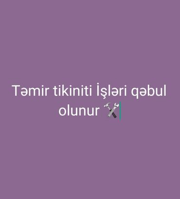 qulaqlıq təmiri: Salam şirketlər və fərdi evini təmir etdirmək istiyənlər müraciyyət