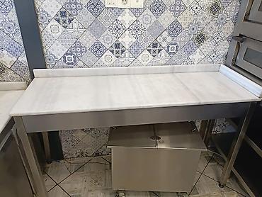 mərmər stol: *Seva Xirdalan* mərmər masa satılır. Qiymət 370azn 150*60*85. Unvan — 1