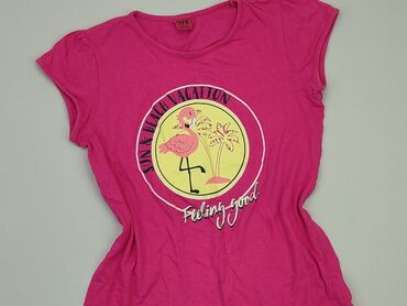 koszula różowa: T-shirt, 14 years, 158-164 cm, condition - Good