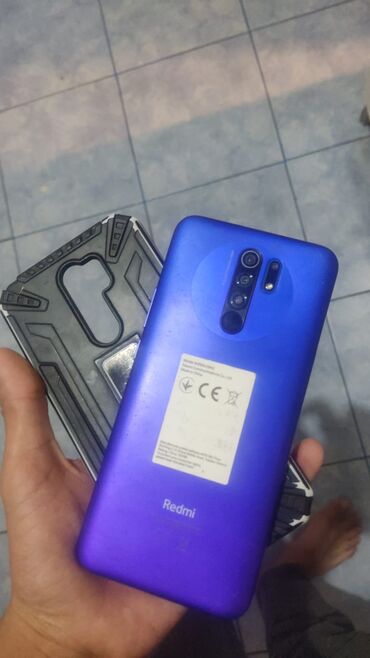 xiaomi not 9 qiymeti: Xiaomi Redmi 9, 64 GB, rəng - Göy, 
 Barmaq izi