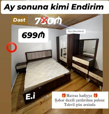tek neferlik krovat: *Yataq dəsti / Yataq otağı mebeli 699 AZN 💥* ✔️Rəng seçimi var ✔️