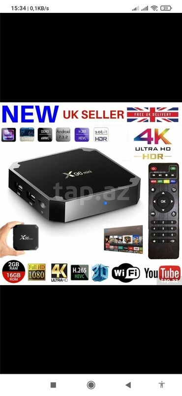 televizor asan: Новый Смарт ТВ приставка TV box Android, Платная доставка