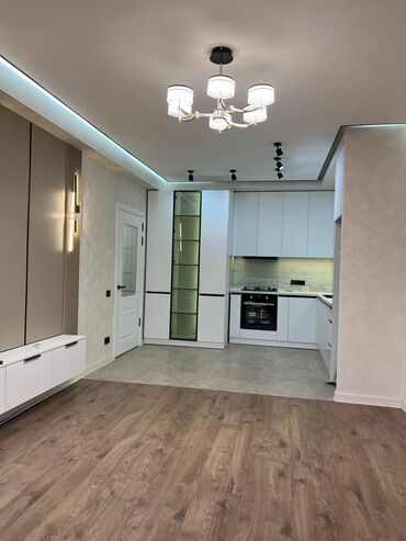1 комнатная квартира без мебели: 2 комнаты, 50 м², Элитка, 5 этаж, Дизайнерский ремонт