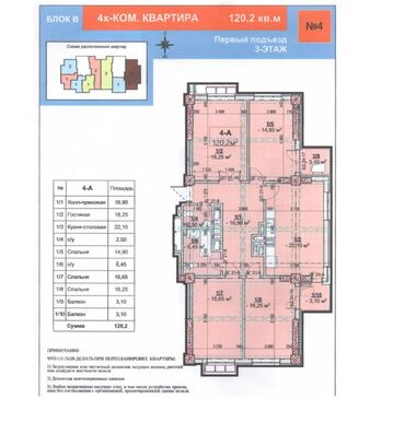 куплю квартира джал: 4 комнаты, 120 м², Элитка, 3 этаж, ПСО (под самоотделку)