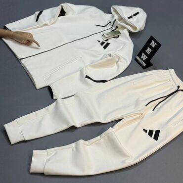 Trenerke: Komplet, 2XL, L, M, Adidas, bоја - Siva, Pamuk — 2