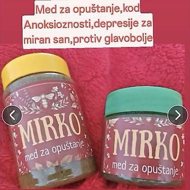organski magnezijum: Proizvodi na bazi meda i biljnih mešavina: - MIRKO – med za opuštanje — 1