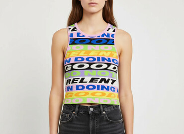 hamburger t shirty: H&M, Top damski, rozmiar S