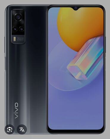 телефоны дешовые: Vivo Y31s 5G, Б/у, 64 ГБ, цвет - Синий, 1 SIM, 2 SIM, eSIM