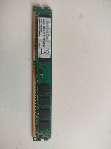 pc barter: HammerRam 4GB DDR3 1333 MHz masaüstü RAM modulu - Tutum: 4 GB - Növ — 1