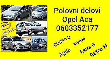 golim: DELOVI ZA OPEL AGILA 2003. GOD. | Polovni delovi za opel Astra G — 1