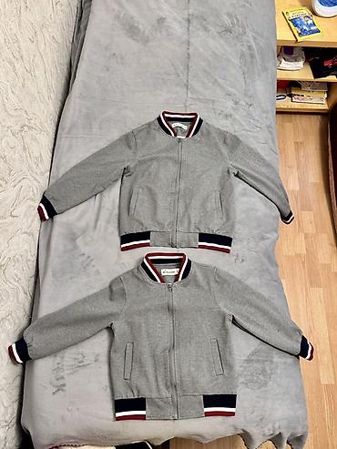cins dest: Uşaq üçün iki ədəd eyni model bomber gödəkcə dəsti - Rəng: Boz - — 2