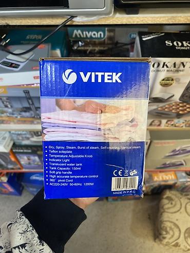 vitek: Утюг Vitek, Паровой, Тефлоновый, Самоочистка — 2