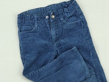 spodnie materiałowe z wysokim stanem: Baby material trousers, 12-18 months, 80-86 cm, H&M, condition - Good