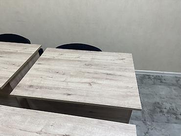 lustr sekilleri: Məhsul: Ofis/tedris otağı üçün modul masa dəsti Təsvir: - Açıq ağac — 1