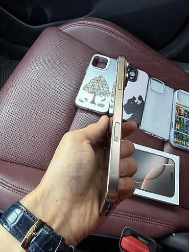apple 5s iphone: IPhone 16 Pro Max, Б/у, 256 ГБ, Desert Titanium, Чехол, Коробка, 93 % — 5